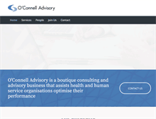 Tablet Screenshot of oconnelladvisory.com.au